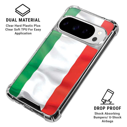 Italy Flag Google Pixel 10 Pro Clear Case